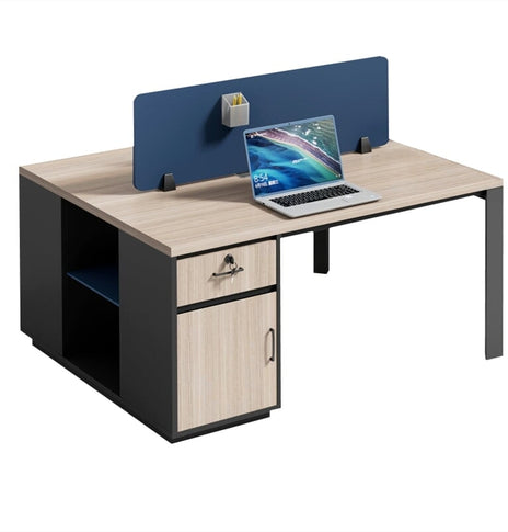 デスク 高級　 デスクとチェアの組み合わせ　オフィス家具　木目調　引出し付き　錠付き　シンプル　ブラック　カスタマイズ可能　BGZ-M-117