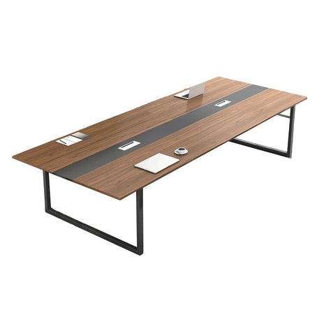 会議用　机　メラミン化粧板　会議用テーブル　木目調　ミーティングテーブル　オフィステーブル　テーブル　シンプルでおしゃれな会議用テーブル　カスタマイズ可能　HYZ-K-004