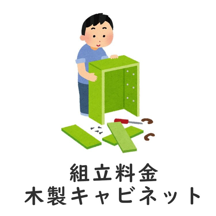 組立料金・キャビネット ＋５，５００円（税込み）
