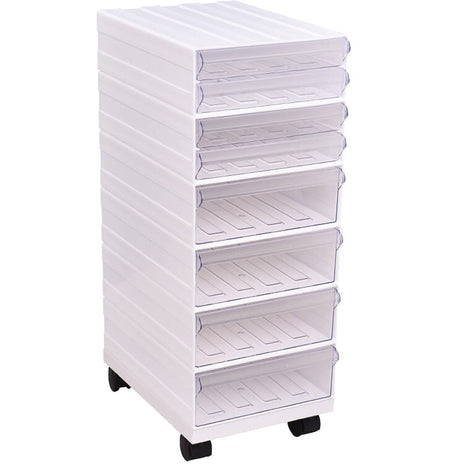 収納ボックス オフィス収納 A4書類ケース 小物整理収納 キャスター付き　metamall