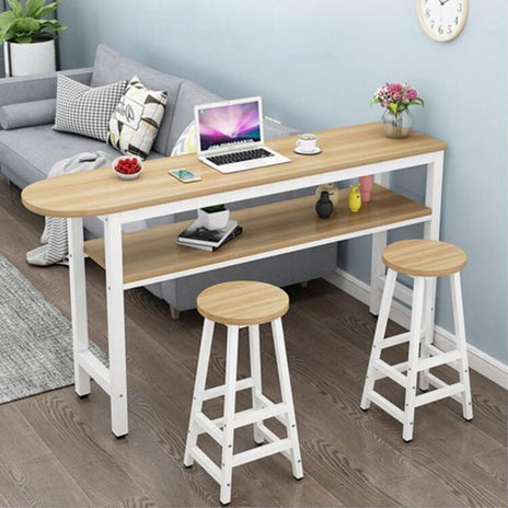 バーテーブル テーブル ハイテーブル 単層 二層角丸 高脚テーブル 壁付けテーブル　BTZ-M-002